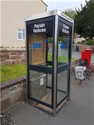 Cheswardine Phone Kiosk Parish Council Noticeboard