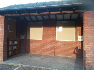  - Cheswardine's new bus shelter information hub & book swap